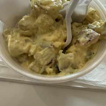 Loosies - Potato Salad Bowl, was good. Mustard, creamy, and had pickles. - Hot Dogs Near Me - Cedar Rapids, Iowa