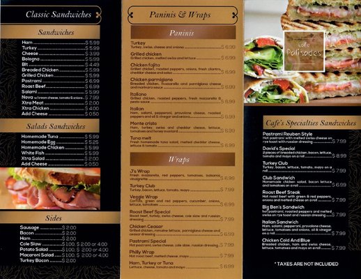 Menu photo 1 Cafe Palisades Fort Lee, NJ