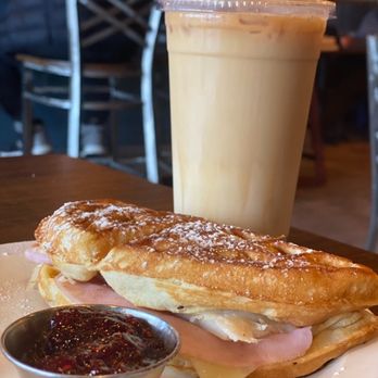Cafe Marrese - Iced latte and Marrese Cristo Lunch - Coffee & Tea Near Me - Tomball, Texas