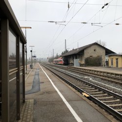 Hauptbahnhof Rothenburg ob der Tauber - Waiting for bound for Frankfurt