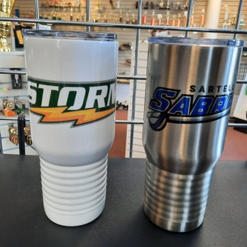 Benton Trophy & Awards - Sauk Rapids Storm and Sartell Sabres 20oz Polar Camel Mugs. - Trophy Shops Near Me - Sauk Rapids, Minnesota Benton Trophy & Awards - Sauk Rapids Storm and Sartell Sabres 20oz Polar Camel Mugs. - Trophy Shops Near Me - Sauk Rapids, Minnesota