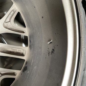 Rim Repair Houston - punctured rim. - Wheel & Rim Repair Near Me - Houston, Texas