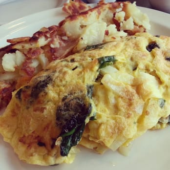 Alps Pancake House - Spinach, onion, and muenster cheese omelet. - Breakfast & Brunch Near Me - Chicago, Illinois Alps Pancake House - Spinach, onion, and muenster cheese omelet. - Breakfast & Brunch Near Me - Chicago, Illinois