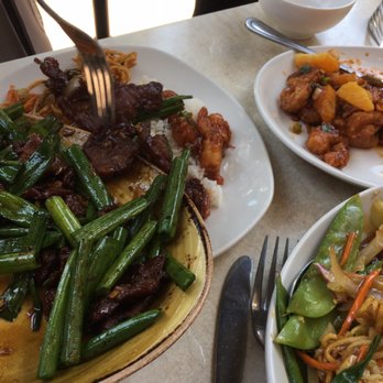 P.F. Chang's - manolian beef & orange peel shrimp - Chinese Near Me - Long Beach, California