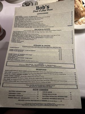 Menu photo 3 Bob's Steak & Chop House McKinney, TX Menu photo 3 Bob's Steak & Chop House McKinney, TX