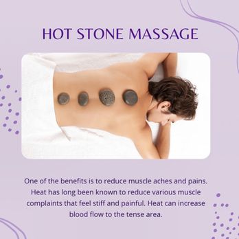 Amethyst Glow Studio - Hot stone helps with blood circulation and reduction of inflammation. Helps alleviate tension and aids in relaxation. - Massage Therapy Near Me - Winter Park, Florida