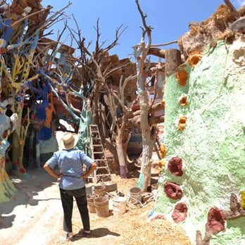 Salvation Mountain - Leonard admiring his work. - Landmarks & Historical Buildings Near Me - Niland, California Salvation Mountain - Leonard admiring his work. - Landmarks & Historical Buildings Near Me - Niland, California