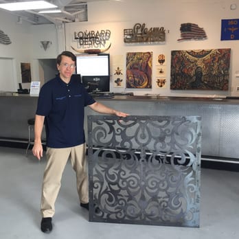 Lombard Design - Plasma Cut Steel Decorative Panel - Signmaking Near Me - Oak Grove, Kentucky Lombard Design - Plasma Cut Steel Decorative Panel - Signmaking Near Me - Oak Grove, Kentucky