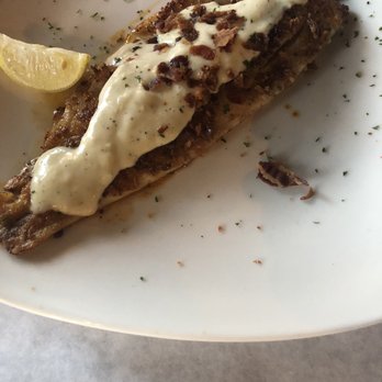 Half Shell Oyster House - Bacon pecan crusted redfin - Seafood Near Me - Biloxi, Mississippi Half Shell Oyster House - Bacon pecan crusted redfin - Seafood Near Me - Biloxi, Mississippi