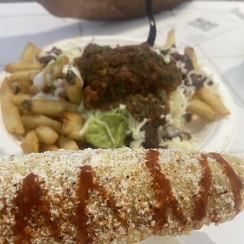 Tacomasa - Elote and carne asada fries - Tacos Near Me - El Segundo, California