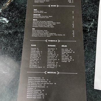 Teocalli Cocina - Back of drink menu - Mexican Near Me - Lafayette, Colorado Teocalli Cocina - Back of drink menu - Mexican Near Me - Lafayette, Colorado