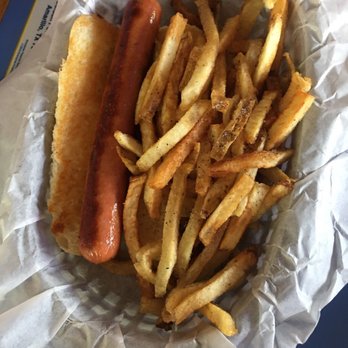 Blue Sky - Kids plain Hot Dog and Fries. - Burgers Near Me - Amarillo, Texas Blue Sky - Kids plain Hot Dog and Fries. - Burgers Near Me - Amarillo, Texas