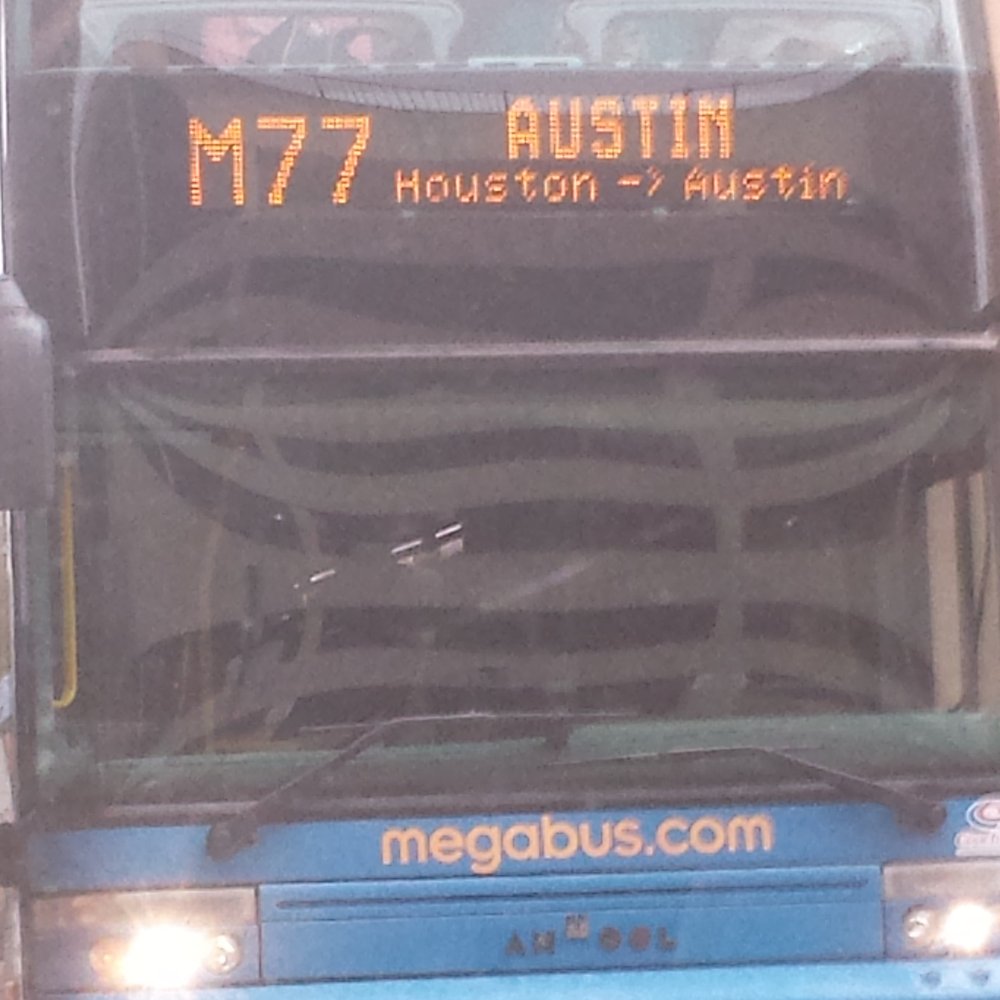 Front of a bus