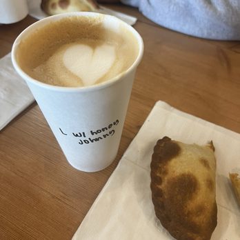 Pampas Cafe - Honey latte and breakfast empanada - Coffee & Tea Near Me - Castro Valley, California Pampas Cafe - Honey latte and breakfast empanada - Coffee & Tea Near Me - Castro Valley, California