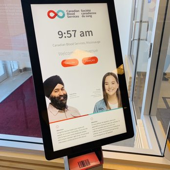 Canadian Blood Services - Canadian Blood Services - automated appointment checkin station - Health & Medical Near Me - Mississauga, Ontario Canadian Blood Services - Canadian Blood Services - automated appointment checkin station - Health & Medical Near Me - Mississauga, Ontario