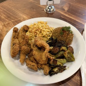 Ital Garden - Jambalaya. Mac n Cheese, Cajun Oyster Bites, Brussels sprouts, Kickin Strips - Vegan Near Me - New Orleans, Louisiana Ital Garden - Jambalaya. Mac n Cheese, Cajun Oyster Bites, Brussels sprouts, Kickin Strips - Vegan Near Me - New Orleans, Louisiana