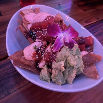 Tiki Republik - Poké nachos - Tiki Bars Near Me - Lake Arrowhead, California Tiki Republik - Poké nachos - Tiki Bars Near Me - Lake Arrowhead, California
