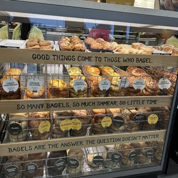 Einstein Bros. Bagels - same case of bagels - Bagels Near Me - Vista, California