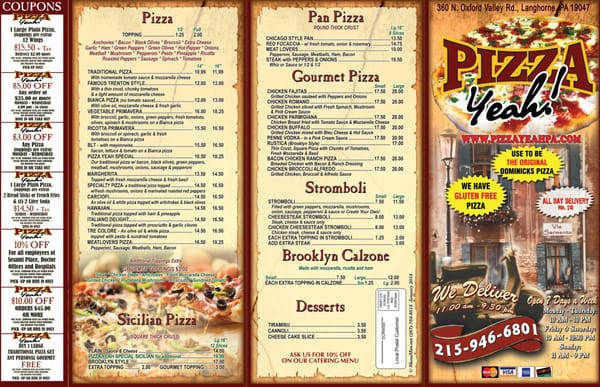 Menu photo 4 Pizza Yeah Langhorne, PA