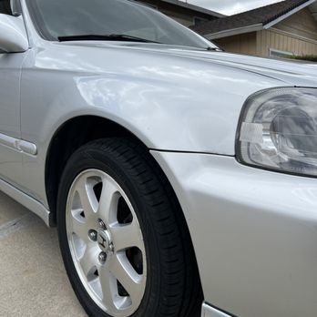 Dent Express - Passenger Side fender 4 Dings/Dent - Body Shops Near Me - Torrance, California