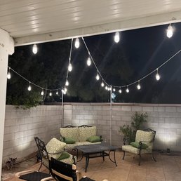 Installed outside lights nice and clean Installed outside lights nice and clean