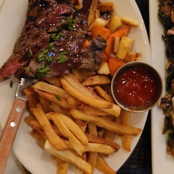 T.C. O'Leary's - Steak frites special! With fingerling potatoes and root veg. $21 - Irish Pub Near Me - Portland, Oregon T.C. O'Leary's - Steak frites special! With fingerling potatoes and root veg. $21 - Irish Pub Near Me - Portland, Oregon