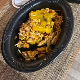 a plate of food on a table