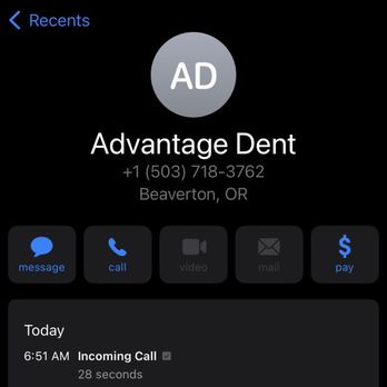 Advantage Dental - Beaverton - Last minute phone call telling me my appointment is canceled - General Dentistry Near Me - Portland, Oregon Advantage Dental - Beaverton - Last minute phone call telling me my appointment is canceled - General Dentistry Near Me - Portland, Oregon