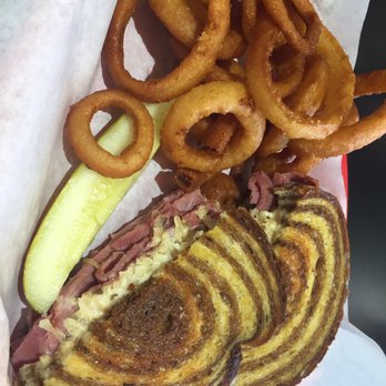 Pacific Diner - Reuben with onion rings. - Breakfast & Brunch Near Me - Henderson, Nevada Pacific Diner - Reuben with onion rings. - Breakfast & Brunch Near Me - Henderson, Nevada