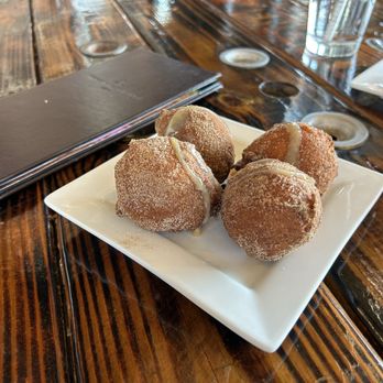 Cork & Gabel - Cinnamon sugar zeppoles - Comfort Food Near Me - Detroit, Michigan Cork & Gabel - Cinnamon sugar zeppoles - Comfort Food Near Me - Detroit, Michigan