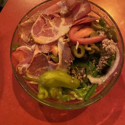 Bucceto's Pizza Pasta - Antipasto Salad: look at that meat! Not just any old salami.