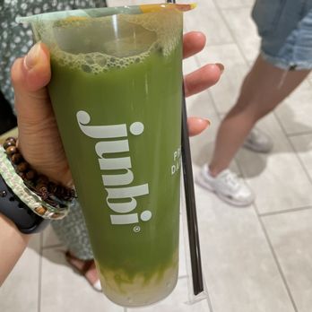 Junbi - Cold Aloe Matcha - Coffee & Tea Near Me - Princeton, New Jersey Junbi - Cold Aloe Matcha - Coffee & Tea Near Me - Princeton, New Jersey