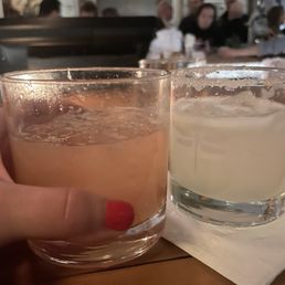 Guava margarita and lime margarita