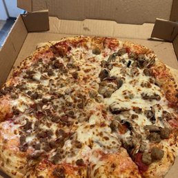 half beef, half sausage and mushroom half beef, half sausage and mushroom