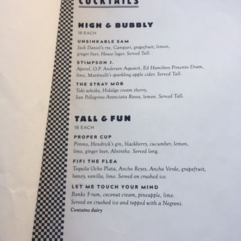 Charmaine’s - Menu (2/18) - Lounges Near Me - San Francisco, California
