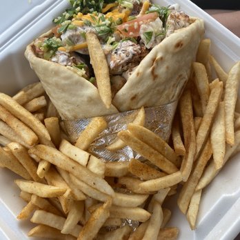 Music City Gyros - Giant chicken cone with fries - Greek Near Me - Spring Hill, Tennessee Music City Gyros - Giant chicken cone with fries - Greek Near Me - Spring Hill, Tennessee