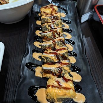 Sushi Rosa - Deep fried crab jalapeno cream cheese slices are 4" in across so unless you're "talented" have to bite in half and make a mess. - Sushi Bars Near Me - Santa Rosa, California Sushi Rosa - Deep fried crab jalapeno cream cheese slices are 4" in across so unless you're "talented" have to bite in half and make a mess. - Sushi Bars Near Me - Santa Rosa, California