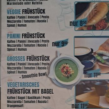 Cafe Latte Art - Frühstückskarte. / Breakfast menu.  2023 05 05. - Coffee & Tea Near Me - Vienna, 9