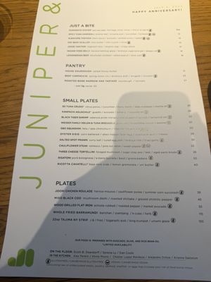 Menu photo 2 Juniper and Ivy San Diego, CA Menu photo 2 Juniper and Ivy San Diego, CA
