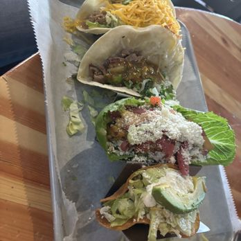 Loco Patron Brewery - Happy you're tacos and Mahi mahi taco in lettuce wrap - Mexican Near Me - Scottsdale, Arizona Loco Patron Brewery - Happy you're tacos and Mahi mahi taco in lettuce wrap - Mexican Near Me - Scottsdale, Arizona