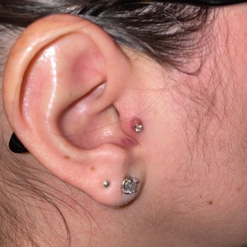 Cryptic Tattoo - Tragus piercing - Tattoo Near Me - Azusa, California