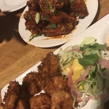 Earls Kitchen + Bar - Coconut shrimp were ok but the Korean hot wings were delicious just the right amount of spice! - New American Near Me - Miami, Florida Earls Kitchen + Bar - Coconut shrimp were ok but the Korean hot wings were delicious just the right amount of spice! - New American Near Me - Miami, Florida