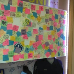 Tactical Training Centre - Sticky notes left on Van Police cars after the Stanley Cup riots