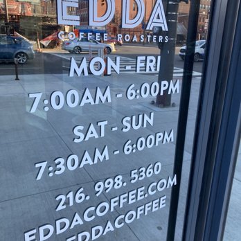 Edda Coffee Roasters - Hours - Coffee & Tea Near Me - Cleveland, Ohio Edda Coffee Roasters - Hours - Coffee & Tea Near Me - Cleveland, Ohio
