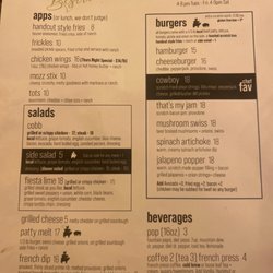 Hickory Street - Lunch menu - this side is also available at dinner time