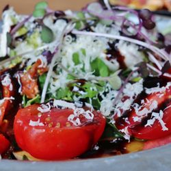 Peach, tomato salad