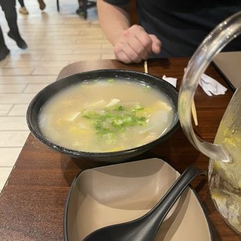 Duck & Dumpling - Savory soup that comes with each Peking duck meal - Noodles Near Me - San Antonio, Texas