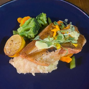 La Mulata - Salmon a la Plancha - Cuban Near Me - Miami Beach, Florida La Mulata - Salmon a la Plancha - Cuban Near Me - Miami Beach, Florida