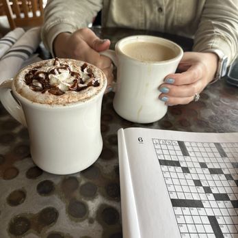 The Hardware Store - Mocha (left) and latte (right) - New American Near Me - Vashon, Washington The Hardware Store - Mocha (left) and latte (right) - New American Near Me - Vashon, Washington