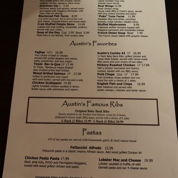 Austin’s Grill - Menu - American Near Me - Mentor, Ohio Austin’s Grill - Menu - American Near Me - Mentor, Ohio